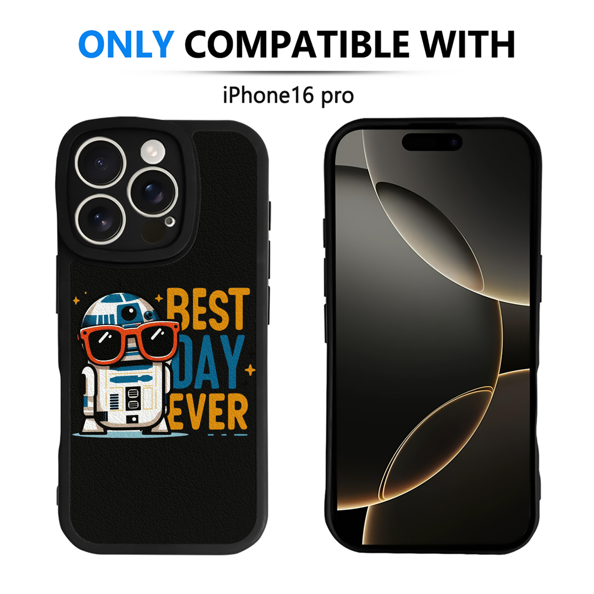 （画像用） スター・ウォーズ Star Wars 【iPhone 16シリーズ対応】シリコンスマホケース（レザー調） 材質：シリコン
